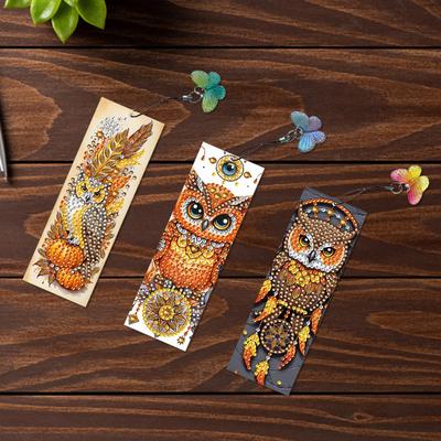 3 Stück Sonderform Katze Blumen 5D DIY Diamantmalerei Lesezeichen Diamantmalerei Lesezeichen Bastelset für Kinder Erwachsene Anfänger