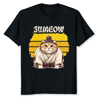 NEW LIMITED Sumeow Cat Funny Sumo Japanese Sports T-Shirt Unisex T-Shirt