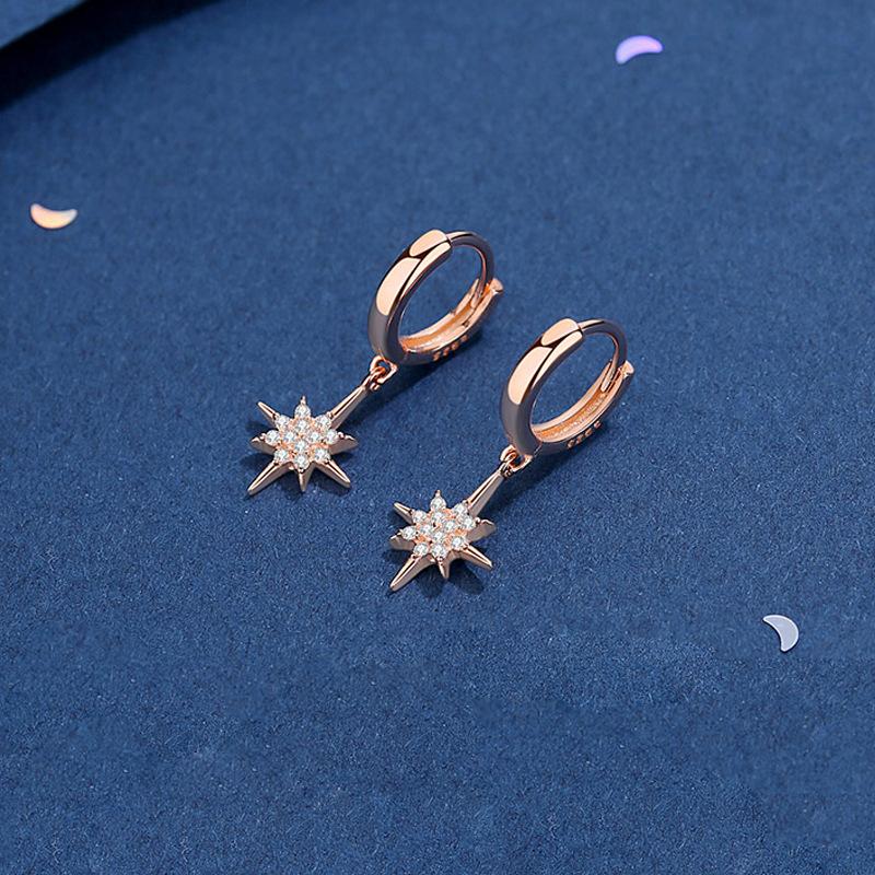 

Танциз стерлингового серебра 925 пробы циркон серьги серьги-капли для женщин подарки на свадьбу розового золота