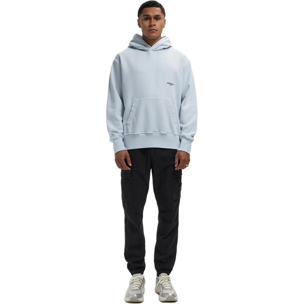 STONE ISLAND Marina Series FW25 Kangaroo Pocket Letter Embroidery Ribbed Edge Casual Hoodie Men Hoodie K2S156100027S0X13-V0040