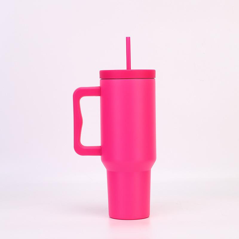 Third Gen 40oz Handle Thermos Cup, 304 Stainless Steel, Large Capacity for Vehicles, Ice Cooler Cup.