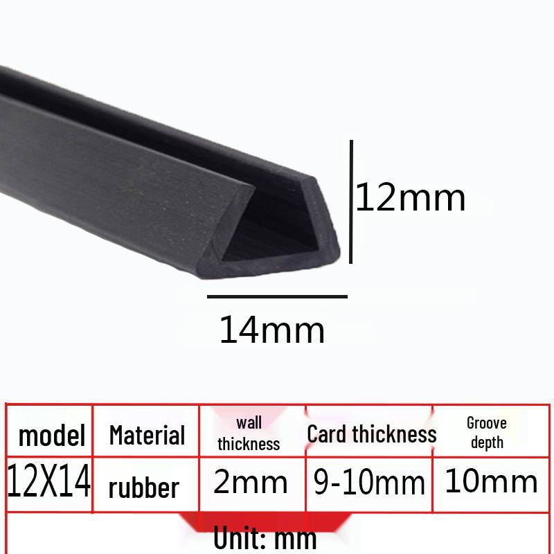 U-Shaped Rubber Anti-Collision Edge Strip for Glass Sealing