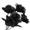 Artificial Rose Flower Arrangement with Fabric Leaves for Halloween Party Table Centerpiece Room Vase Display Photo Scene Placement