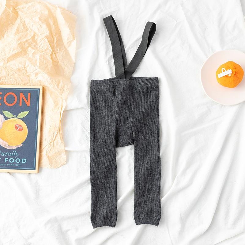 

Колготки на подтяжках для младенцев, весенне-осенние колготки для маленьких девочек и мальчиков, одежда для маленьких девочек, бандажные леггинсы с высокой талией и перек... 6-12Months