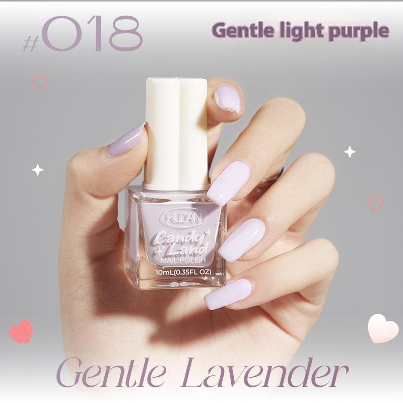 Ny Kudan Kudan neglelakk, bakefri, hurtigtørkende, rivende, lett duft 10 ml vannbasert neglelakk