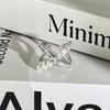 Light luxury Internet celebrity mix and match personalized flower bow fashion ring women full of diamonds flower language niche cold wind ring tide