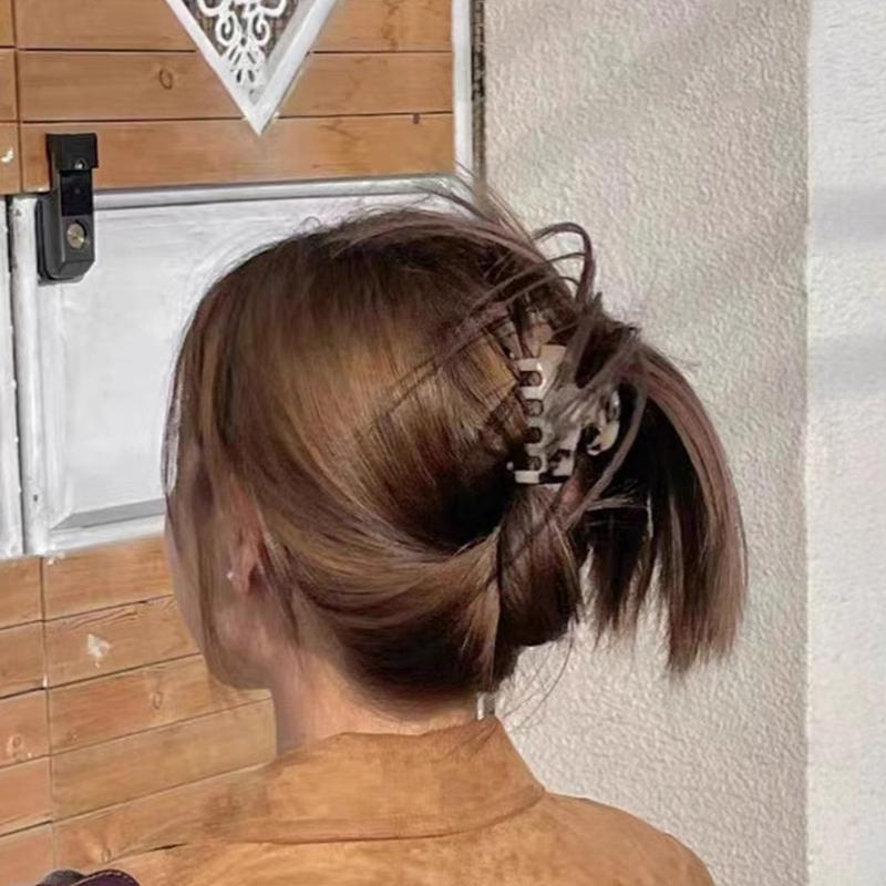 Korean Style Hair Claw Red Temperament Elegant Hair Clips Ponytail Holder Hairpins For Women Simple Hair Accessories