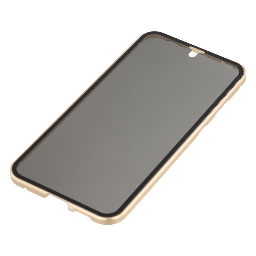 For Samsung Galaxy A55 5G Case with Anti-Spy Screen Protector Tempered Glass Metal Phone Cover Magnetic Clasp