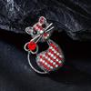 Vintage Women Men Exquisite Crystal Kitten Badges Pin Fashion Elegant Lady Cat Brooch Accessories