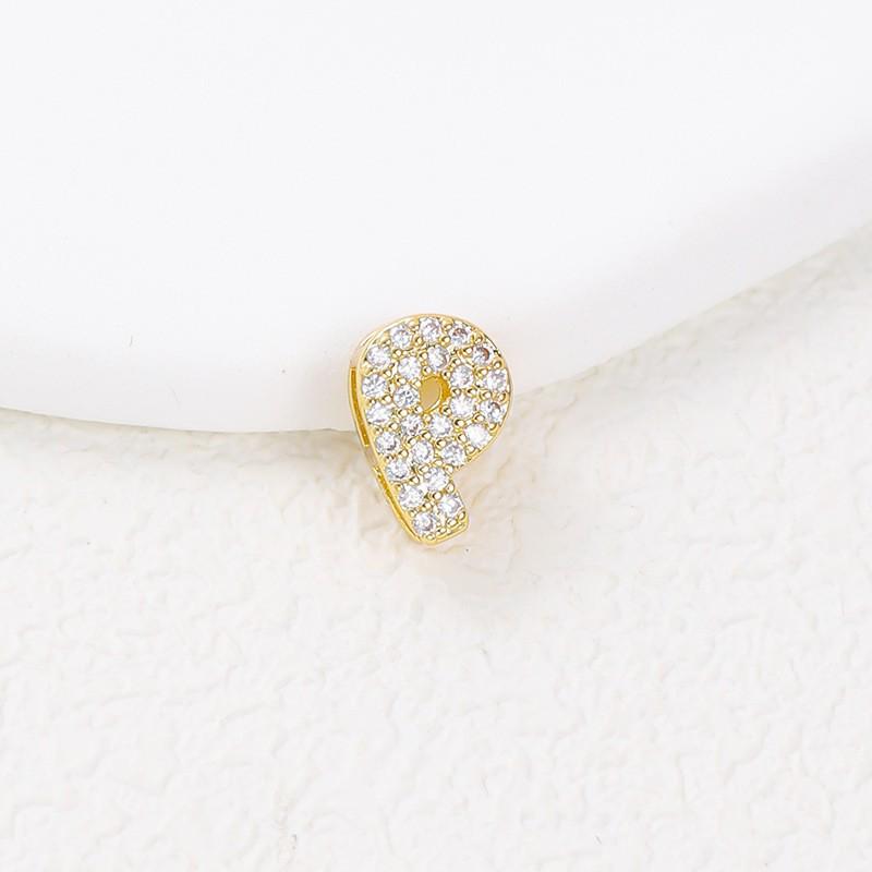 Hot-Selling 26-Letter Zirconia Pendant Necklace with Diamond Cute Design