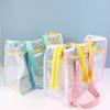 Sports Bag Swimming Fitness Bag Women Handbags PVC Transparent Bag Single Shoulder Bag Storage Bag