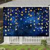 2D Twinkle Star Backdrop Navy Blue Galaxy Baby Shower Photo Studio Background