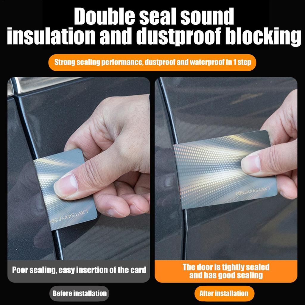 Snapon Car Door Rubber Seal Waterproof Weather Stripping Trim For SUV RV, Automotive Door Edge Guard & Soundproofing Gasket