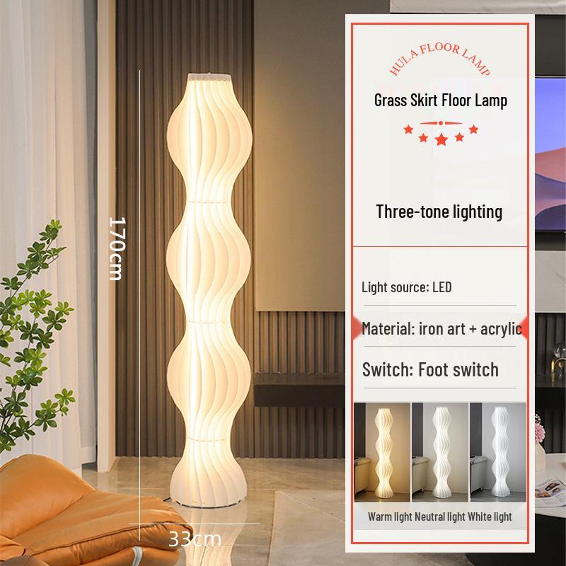 Grass Skirt Floor Lamp – Decorative LED Light for Living Room