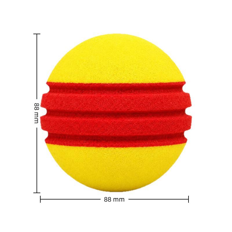 Soft PU Foam Tennis Ball 3.5 Inch Bouncy Safe Indoor Training Aids for Kids Pet Play Home Exercise Use