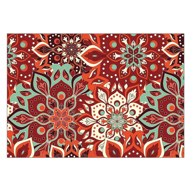 Entrance Door Bohemian Mandala Pattern Carpet Non -Slip Bath Mat Soft Living Room Bedroom Decorative Carpet Mat For Children