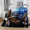 3D Eagle Printed Blanket Picnic Blankets Flange Warm Blanket Soft and Comfortable Blanket Bed Linings Birthday Gift