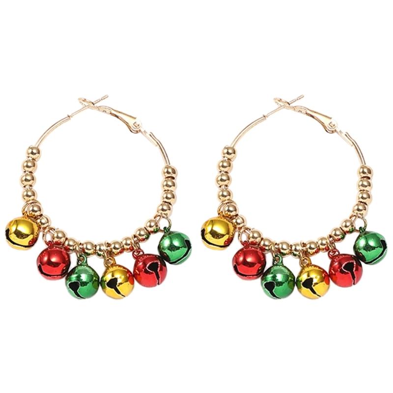 Colorful Earrings Christmas Dangle Earrings Cute Ear Pendants Alloy Material Ear Jewelry Christmas Earrings for Party