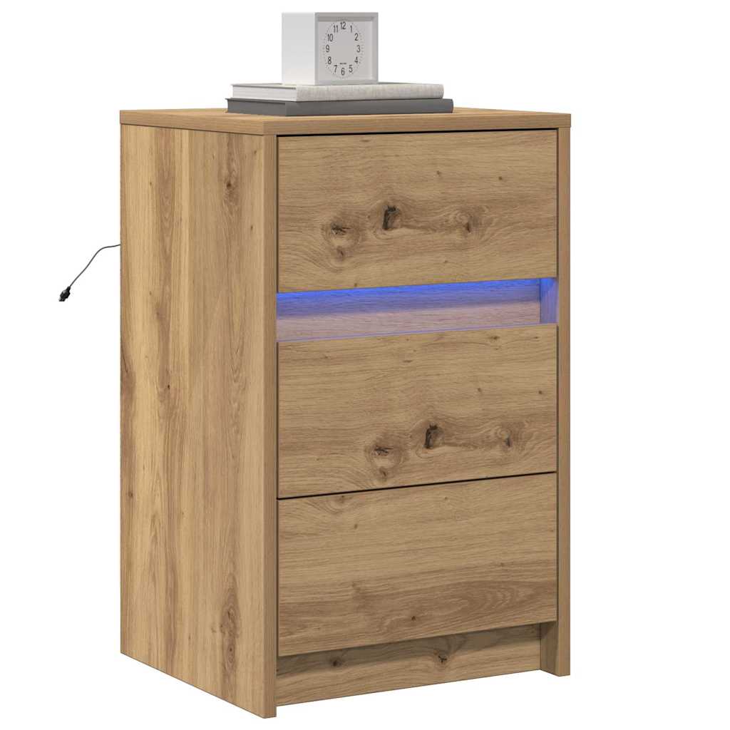 Nightstand Artisan Oak 38 x 34 x 61 cm Particleboard