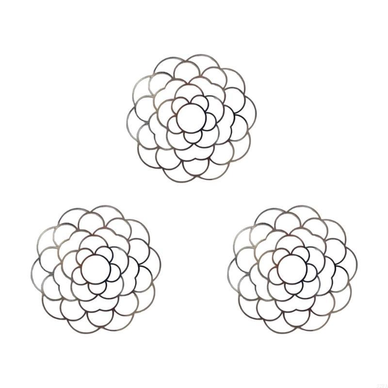 3Pcs Iron Wire Floral Organiser Iron Wire Insert for Home Decoration серебряный