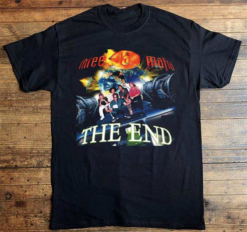 Three 6 Mafia The End T Shirt Black All Size S-5XL Unisex T-Shirt XL