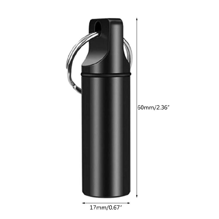 Sealed Metal for Pill for Case Portable Durable Waterproof Emergency Medicine Or