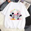 Creative Mickey Mouse Pattern Tshirt Tops Summer Unisex Casual Short Sleeves Streetwear T-shirts Tops Harajuku T Shirts