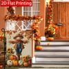 2D Flat - 2D Flat, Autumn Maple Leaf Scarecrow Pumpkin Thanksgiving Garden Flag_1-28X40 Inch Outdoor Garden Flag Double-Sided Home Decoration Courtyar