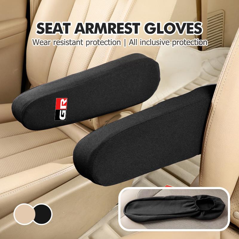 For Toyota Universal Car Seat Armrest Protector Cover Decorative Accessories GR sport Hilux Aygo TDR Yaris Corolla Rav4 CHR