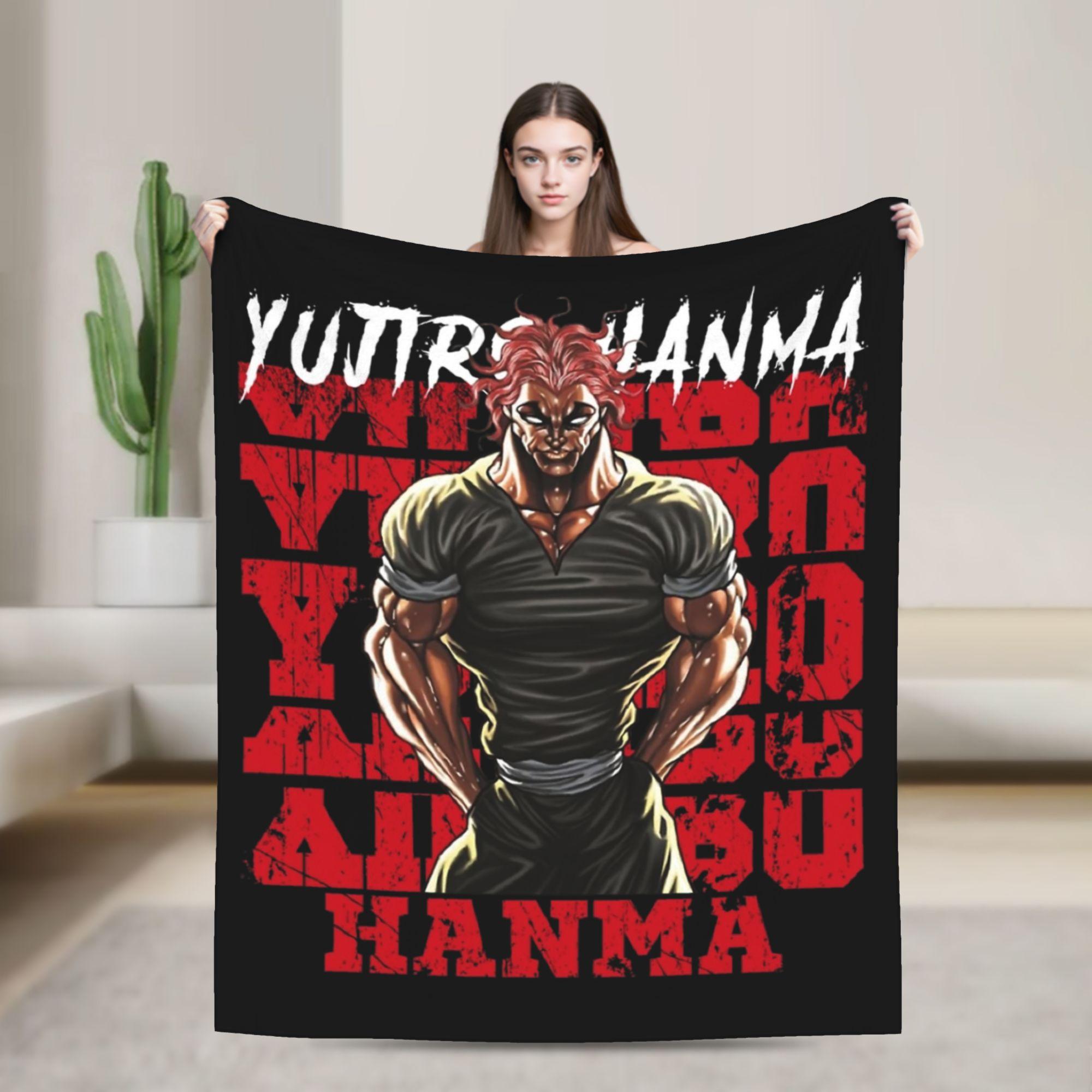 Yujiro Hanma the Grappler A Fitness Training Blanket Fleece Winter Baki  Super Soft Throw Blanket for Bedding Car Bedspread 100x150cm