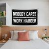 Nobody Cares Work Harder Motivational Gym Banner 3x5 Feet With 4 Brass Gaskets Tapestry Flag.pire Your Fitness Wall Decor.
