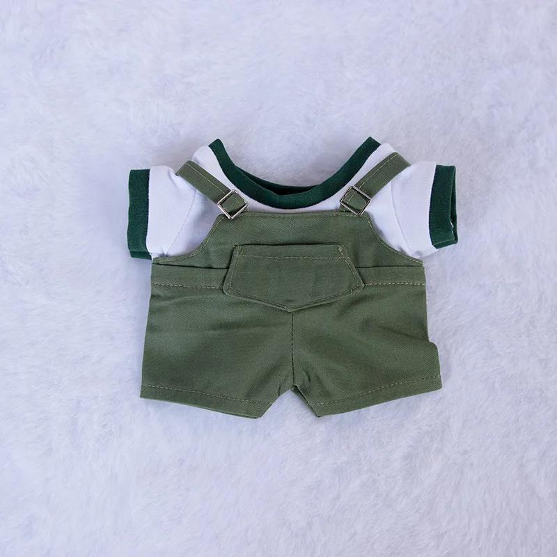 10cm 20cm Doll Clothes Outfit T-shirt Overalls Suspender Trousers Doll Accessories Changing Dressing Game Fans Gift Toy In Stock