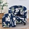 Printing Single Club Chair Cover Sofa Cover Full-covering Protective Cover Semi-circular Bathtub-shaped Sofa Cover Cushion