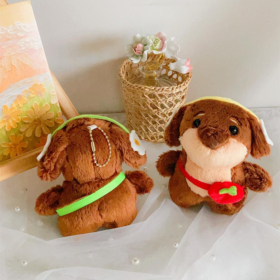 Cartoon Headphones, Shoulder Bag, Dachshund, Dog, Car Key, Pendant, Plush Toy, Doll, Bag, Accessories, Holiday Gift