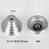 Aluminum Pagoda Pulley Wheel 14mm & 22mm Options for Motor Shaft Drive Compatible with A Type V Shaped Timing Belt