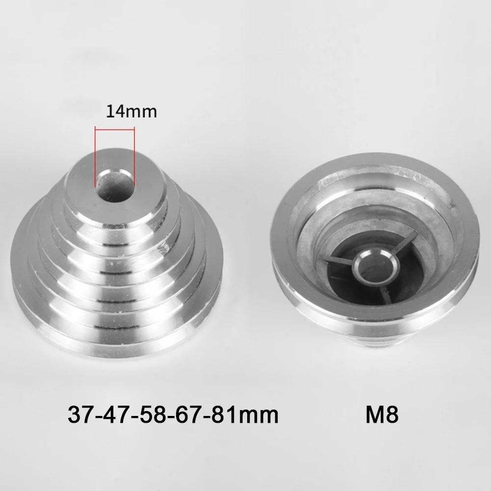 

Aluminum Pagoda Pulley Wheel 14mm & 22mm Options for Motor Shaft Drive Compatible with A Type V Shaped Timing Belt