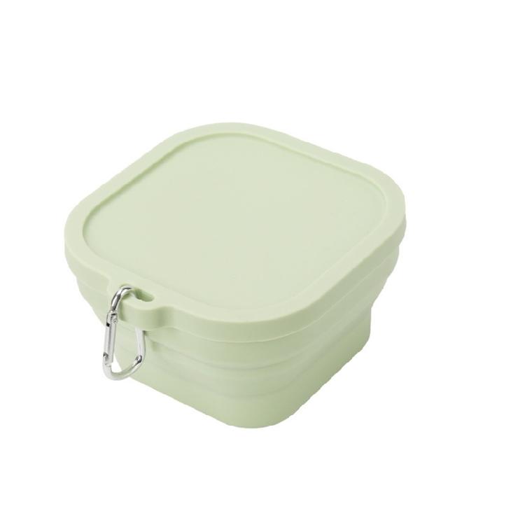 Adjustable Silicones Meal Box Foldable For Backpacks Purse Lunch Bags Freezers Safe And Nontoxic Materials
