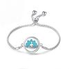 Edelstahl Lebensbaum Aromatherapie Armband - Verstellbar, Öffnungsbares Magnetdesign für ätherische Öle