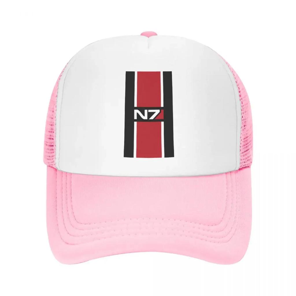Custom Punk Mass Effect N Baseball Cap for Women Unisex Adjustable Video Game Trucker Hat Sun Protection Snapback Hats