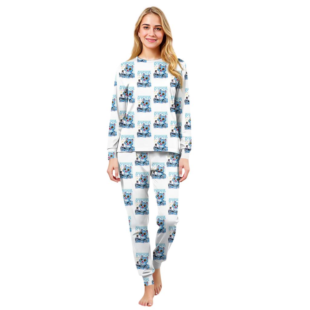 Prints Family Matching Long Sleeve Tops+Pants Set Family Matching Sets