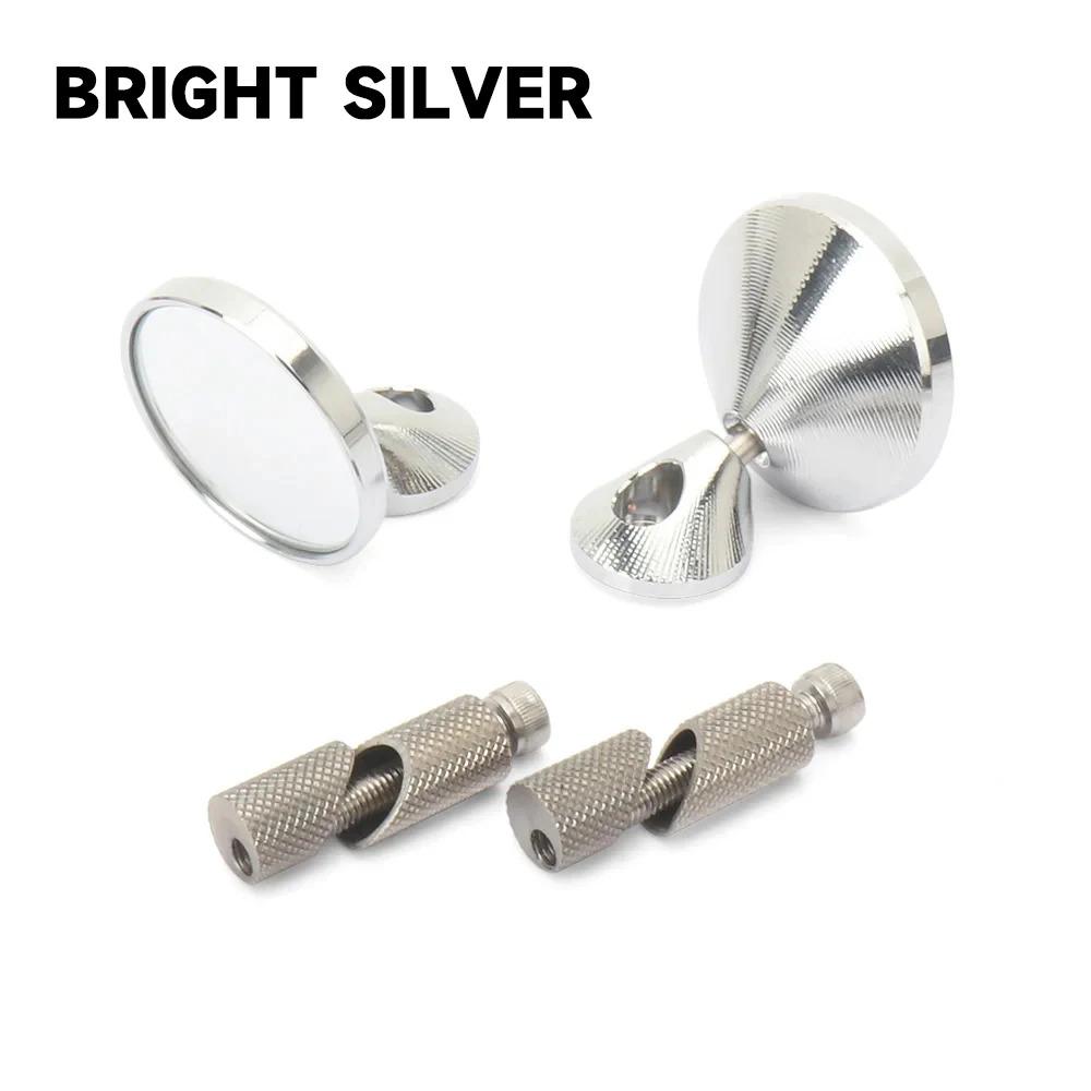 

For Vespa GTS300 GTS 300 GTV300 GTV 300 Motorcycle Accessories Bar End Mirror 26.5mm Handlebar Rearview Mirror Bright Silver