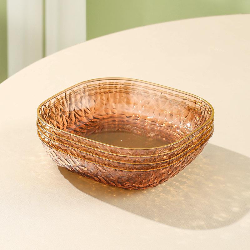 Luxury Diamond-Inspired Fruit & Snack Plate for Living Room Coffee Table