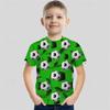 3D Pattern Animal Print Children's T-shirt Short Sleeved Summer Sports Fashion Street Casual Top