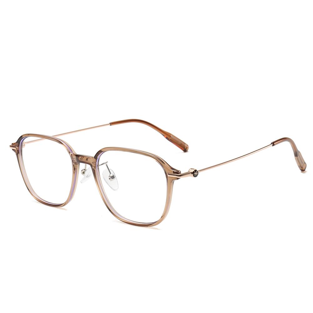 Korean New TR Frame Glasses Anti-blue Light Flat Glasses High-quality Metallic Glasses for Men and Women  MS8142