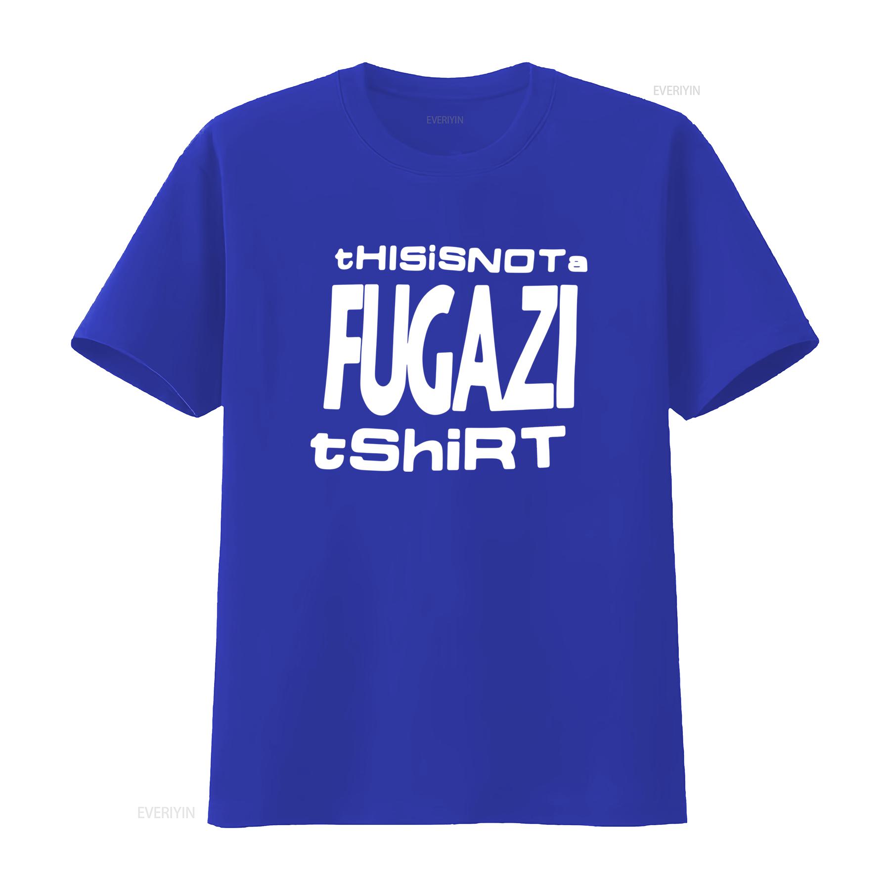 

Mens This Is Not A Fugazi T Shirt Hardcore Punk Style Cotton vintage Washed streetwear Soft Stretched Slightly Breathable L