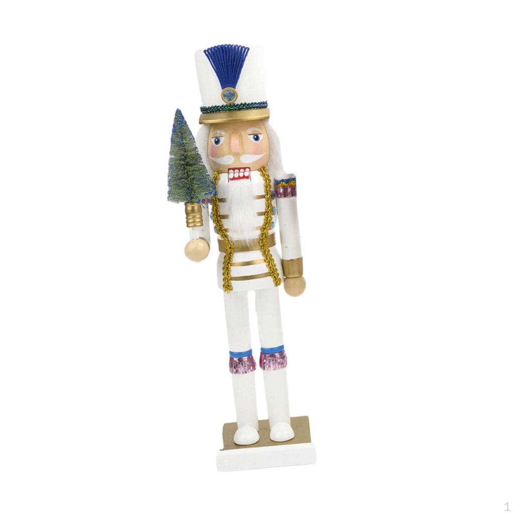 Pieces Christmas Wooden Nutcracker Decorations Soldier for Birthday