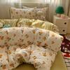 Pure Cotton Bedding Set Four-piece Set Skin-friendly Breathable and Comfortable Bed Sheet Quilt Cover Pillowcase