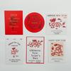 2026 Guochao Ancient Style Fan-Shaped New Year Blessing Card - Creative Hanging Gift