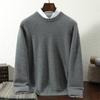 Autumn And Winter Thickened Pullover Men'S 100% Pure Cashmere Shirt Loose Warm Cashmere Knitted Bottoming Sweater