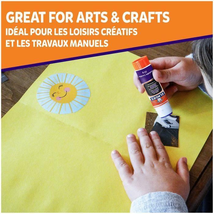 Bâton de colle - Elmer's - Violet - 40g x 5 - Lavable - Adapté aux enfants